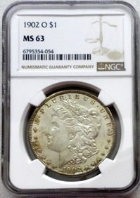 1902-O MORGAN DOLLAR NGC MS-63