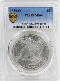 1879-O MORGAN SILVER DOLLAR PCGS MS62