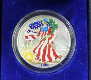 2000 COLORIZED AMERICAN SILVER EAGLE