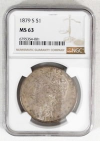 1879-S MORGAN DOLLAR NGC MS-63