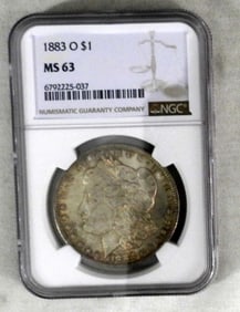 1883-O MORGAN DOLLAR NGC MS-63