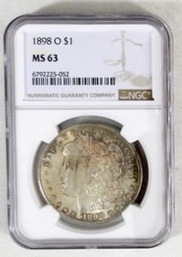 1898-O MORGAN DOLLAR NGC MS-63