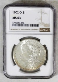 1902-O MORGAN DOLLAR NGC MS-63