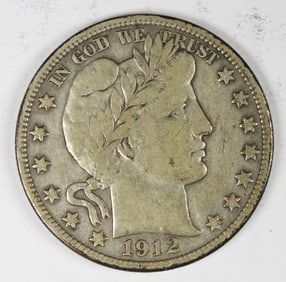 1912-D BARBER HALF DOLLAR