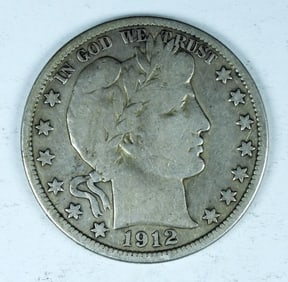1912-S BARBER HALF DOLLAR