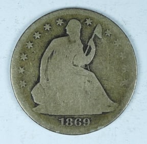 1869-S SEATED LIBERTY HALF DOLLAR