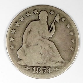 1854 SEATED LIBERTY HALF DOLLAR
