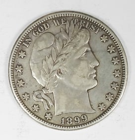 1899-O BARBER HEAD HALF DOLLAR