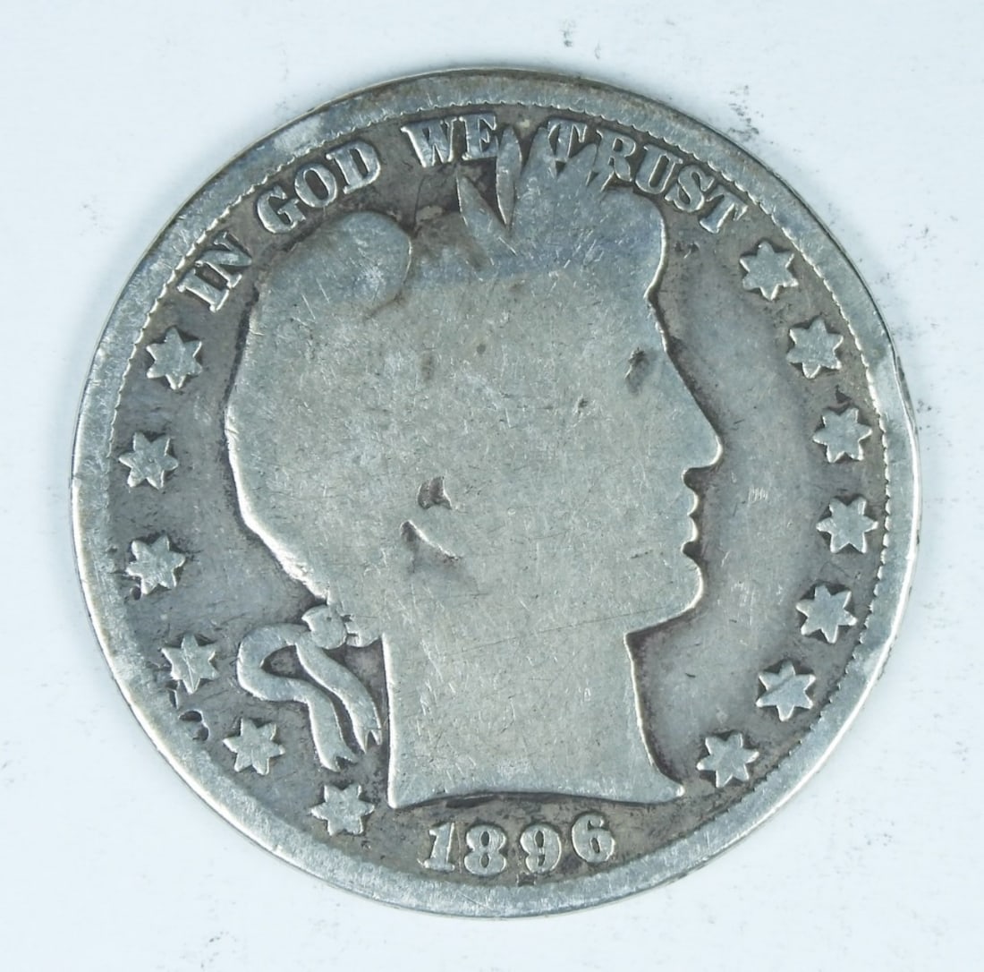 1896 BARBER HALF DOLLAR (1 of 2)