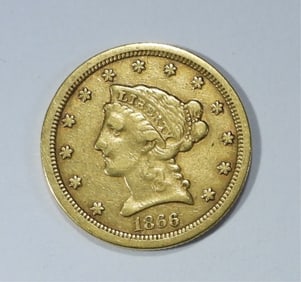 1866-S $2.50 LIBERTY GOLD PIECE