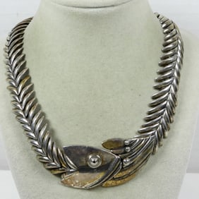TAXCO DE MOLINA STERLING FISH NECKLACE