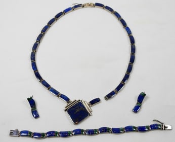 STERLING BLUE LAPIS JEWELRY  for repair