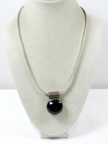 REVERSIBLE SODALITE, BLACK ONYX SLIDER 925