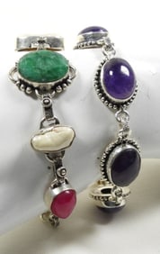 AMETHYST, EMERALD, RUBY BRACELETS