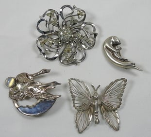925 (4) VARIETY PINS 1.5''-2''