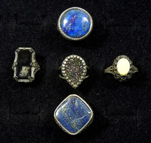 LAPIS LAZULI & MORE 925 RINGS
