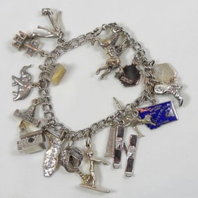 (925) 6.5'' PENDANT BRACELET