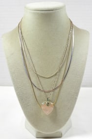 (925) (4) VARIETY 18'' NECKLACES