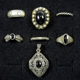 MEXICO TH-97 STERLING RING & (5) RINGS