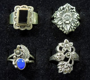 (4) STERLING SOUTHWEST RINGS