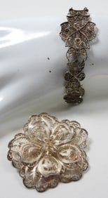 FILIGREE STERLING JEWELRY LOT