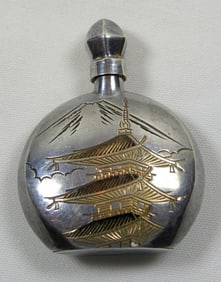 SILVER 950 PERFUME BOTTLE - ETCHED