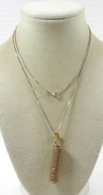 1969 BIRTH PENDANT w/NAME on CHAIN 925