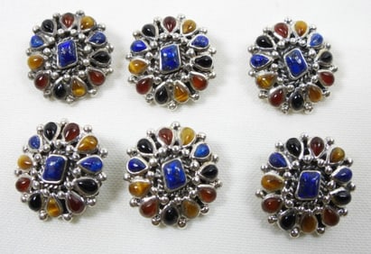(3) PAIR CLIP-ON EARRINGS  MULTI-COLORED