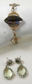 STERLING BRACELET & EARRINGS