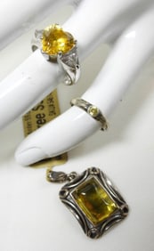 CARIBBEAN AMBER 925 PENDANT plus