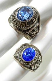 1976 & 1977 CLASS RINGS - STERLING