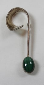 MEXICO TS-09 STERLING PIN w/GREEN GEM