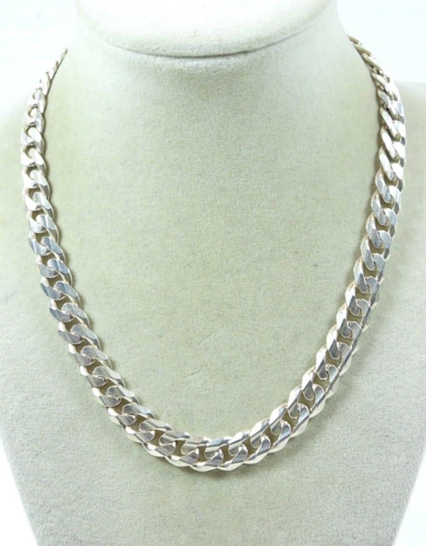 SOLID STERLING DESIGNER NECKLACE (1 of 2)