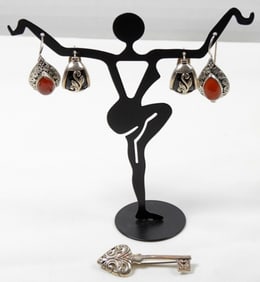 ORNATE STERLING JEWELRY LOT