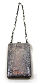STERLING SILVER PURSE/MAKE UP HOLDER