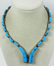 925 TURQUOISE MEXICO STATEMENT NECKLACE