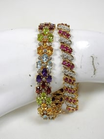 RUBY, PERIDOT, GARNET & MORE 925 BRACELETS