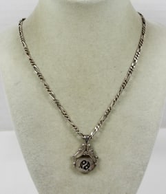 925 REVERSIBLE CHAKRAS OM YIN&YANG NECKLACE