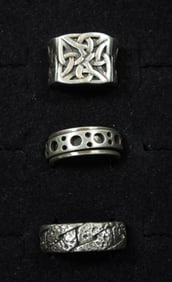 3 MENS UNIQUE RINGS