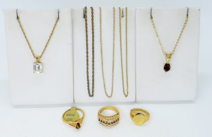 GEMSTONE FASHION RINGS & NECKLACES