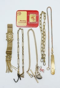 ANTIQUE POCKET WATCH CHAINS & MORE