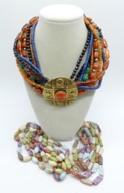 3 GORGEOUS NATURAL GEMSTONE NECKLACES