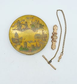DARLING BY KIGU BRASS POWDER COMPACT +
