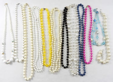 (12) BEADED VINTAGE to NOW NECKLACES