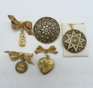 VTG DAMASCENE & OTHER PINS