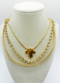 VTG TRIFARI MAPLE LEAF NECKLACE & MORE