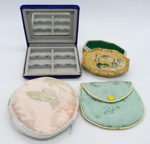 SMALL JEWELRY CASES, POUCHES, BOX
