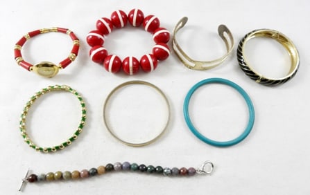 (8) FASHION BRACELETS - FUN LOT