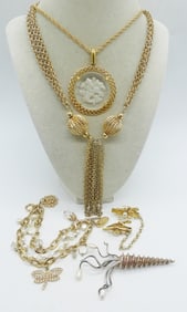 GOLD TONE NECKLACES, BRACELET & MORE
