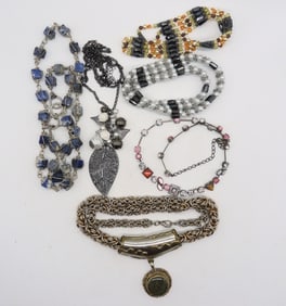(6) GEMSTONE & FASHION NECKLACES